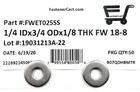  50  1 4 Stainless Steel Extra Thick Flat Washer  3 4 Od - 1 8 Thick  18-8