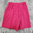 Vintage Sag Harbor Shorts Women 12p Petite Pink High Waist Pleated Casual Barbie