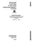 John Deere Oma41143 7000 Drawn  folding  Planters 24rn Planter Operator s Manual