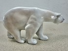 Vintage Royal Copenhagen Denmark Porcelain Polar Bear Figurine 7    Long Superb
