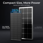 300w 600w 1800w Watt Solar Panel 12v High Efficiency N-type 18bb Black Home Rv