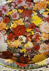 Vintage Daher Decorated Ware Floral Roses Tin Serving Tray Bowl 10  England