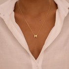 Cueziy Bubble Gold Letter Necklace Initial Necklaces For Women Dainty Persona   
