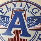 Vintage Flying A Gasoline Sign - Porcelain Gas Pump Plate Service Station Sign