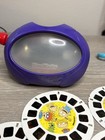 Vintage 1998 Mattel Purple View-master 3d Reels Flip Viewer W  13 Reels   Case