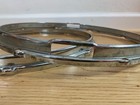 Slingerland 15  8-lug Marching Snare Drum Rim Hoop Parts Pair 50s 60s Vtg Brass