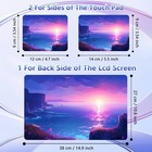 Digtiall Laptop Skin Sticker Decal Cover ocean Blue Sky Purple   Digtiall Uni   