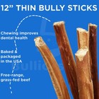 12  Inch Bully Sticks 100  Natural Beef Dog Chews Treats Premium Usa Sourced