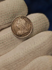 1800 s Six Pence English Love Token Ornately Engraved  bert  Short  For Robert