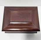 The Bombay Company Vintage Mahoghany Wooden Jewelry Box With Key 1998