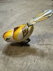 Vintage Tin Wind Up Toy Bird Yellow China  Parrot Singapore  Plush Rabbit Lot 3