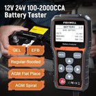 Foxwell 12 24volt Vehicle Battery Analyzer Digital Charging Cranking Load Tester
