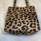 Vintage And Unique Saks Fifth Avenue Leopard Print Small Tote Bag Women 