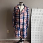 Women   s Vintage Lane Bryant 1960   s Blue Tartan Mod Dress jacket Set