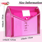 10 Pieces Plastic File Folders Envelope Expanding File Wallet Organizer Document