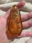 Wheaton Poison Bottle  Yellow Color   Coffin Shape  Skull   Crossbones  R i p 