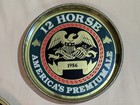 Pair Of Genesee 12 Horse Ale Beer Tray  86-1987 13in Vtg  Rochester Ny Usa