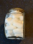 Planters Peanuts Fish Globe Counter Jar  Original Label  lid Rare