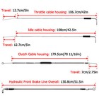 12  14  Bar Clutch brake throttle can-bus Cable For Harley Softail 00-06 Non-abs