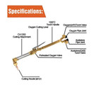 Victor Style Oxygen Acetylene Welding Cutting Torch Kit Ca1350 100fc Handle