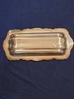 Vintage Rectangular Silver Plate Tray 14 5 X7 Floral Pattern