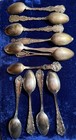 Antique Sterling Silver Spoons   Assorted Lot Of 11   Scrap   230 Grams