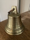Vintage Antique 4 Inch Brass Bell - Ship  Doorbell  Hanging Wall Home Decor
