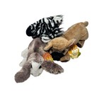 Folkmanis Lot Of 3 Medium Side 12    Hand Puppets A Bunny Dog An Zebra Clean