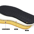 1pair Black Quality Rubber Stick On Soles Shoe Full Sole Repair Anti-slip Rubber