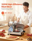 Vevor Commercial Electric Meat Slicer Deli Food Cutter 12  Blade 320w 350-400rpm