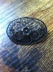 Vintage Filigree Oval Brooch Made In Palestine