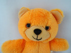 Vintage Applause Teddy Bear Plush Stuffed Animal Orange 1986 8    Mood Bear