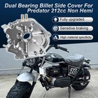 Dual Bearing Billet Side Cover For Predator 212cc Non Hemi Ghost 212 Silver New