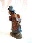 Vintage Wood Carved Peruvian Woman Approx  7 75  High Painted Not Signed