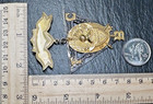 Antique Knights Of Pythias Metal Pin Badge Copyright 1874 H851