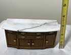 Vintage Dollhouse Miniature Marble Top Sideboard Buffet 1 12 Scale Read