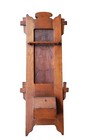 Mission Oak -arts And Crafts Tobacco Pipe Wall Stand Rack With Happy Smoker Man