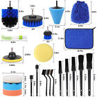 33pcs Car Cleaning Kit Interior Exterior Auto Detailing Wash Drill Brush Engine