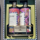 Mackenzie-childs Glow Home Apothecary Floral Hand Wash   Lotion Caddy Set