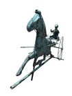 Old Copper  sulky Driver   Horse  Weathervane