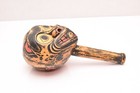 Vintage Northwest Coast Haida Tlingit Hand Carved Double Face Rattle