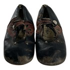 1910   s Antique Mary Jane Leather Baby Shoes With Straps And Buttons 5   