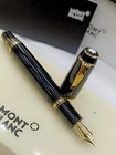 Luxury Montblanc Boheme Limited Edition Black   Gold Fountain Pen - Free Ship
