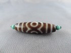 Tibetan Old Agate Dzi Beads Amulet Pendant Bracelet Ancient 3 Eyes Gzi Bead A4