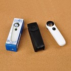 New High Power 40x 21mm Lighted Magnifying Glass Hand-held Magnifier With 2 Leds
