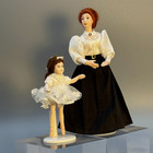 Artisan Ballerina Little Girl Doll Porcelain Jointed Dollhouse Miniature 1 12