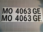 Custom Boat Registration Numbers Letters Decal 3  X 19  Sold As Set Left right