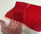 Long-life Red Transparent Vinyl  24 Inch X 10 Ft   Adhesive Coated Plastic Film