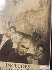 Staind Framed Signed Complete Band Poster Photo 11x17 Aaron Lewis Jsa Coa Auto