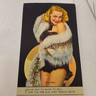 Vintage Pin-up Advertising Ink Blotter Standard Casting Co  Springfield Iowa